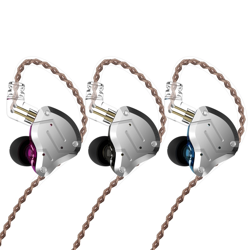KZ ZS10 Pro Aptx HD Cable In Ear Earphones Hybrid 4BA+1DD Hifi Bass Earbuds Metal Headphone Sport