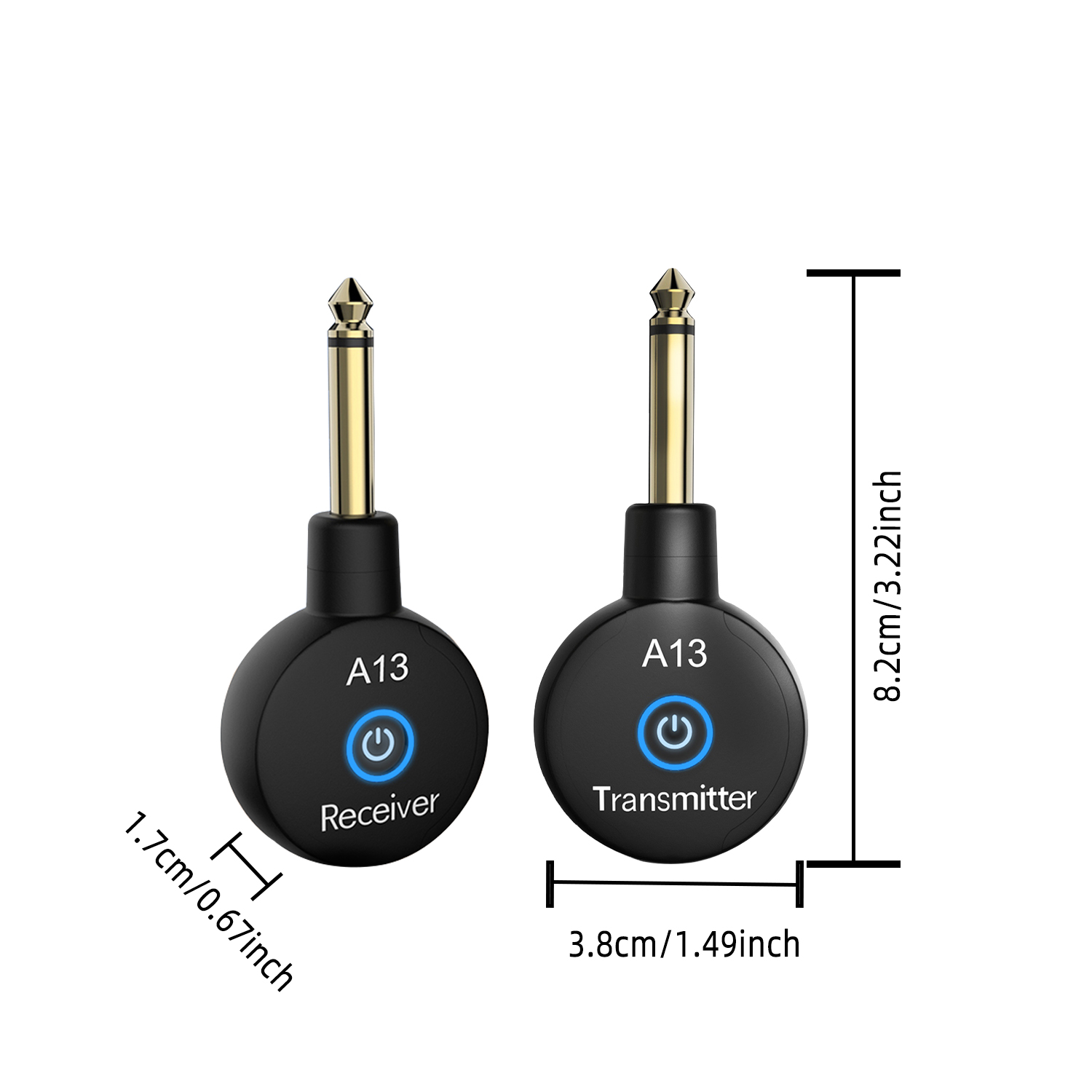 Ricevitore trasmettitore per chitarra wireless audio ricaricabile mini sistema per chitarra wireless da 2,4 GHz per strumenti elettrici per chitarra basso