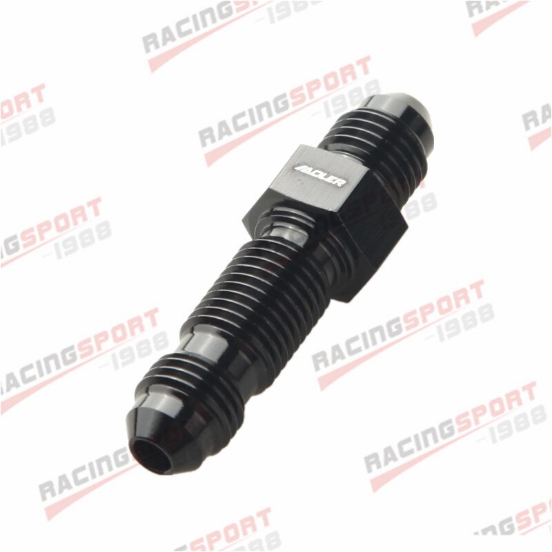 An4 4an en -4 rette en skottadpater fitting adapter aluminium sort