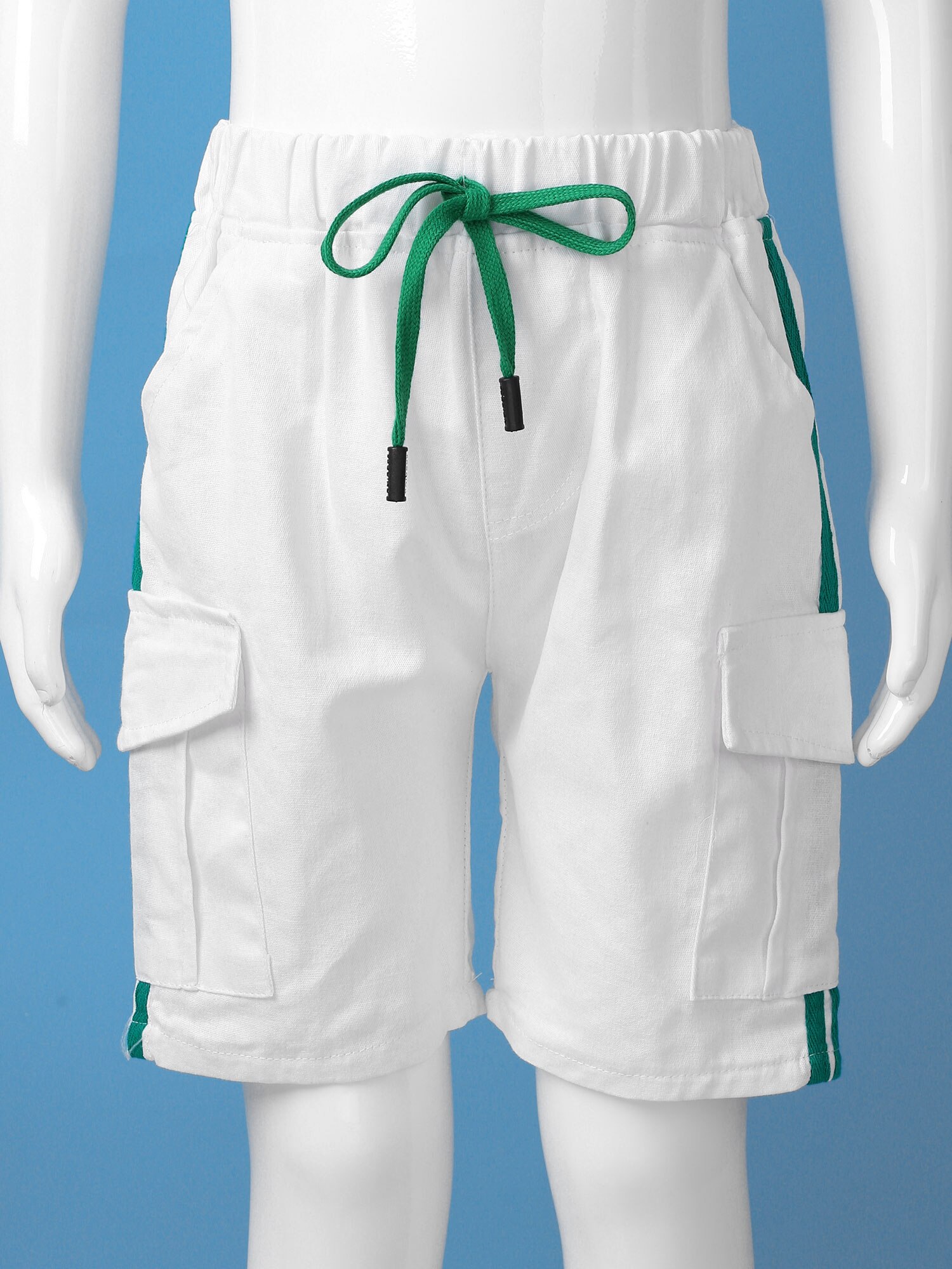 Pantaloncini da bambino Casual tinta unita pantaloni elastici in vita da ragazzo pantaloni estivi al polpaccio pantaloni per bambini pantaloni morbidi vestiti quotidiani per bambini