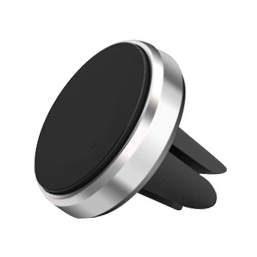 Metal Magnetic Phone Holder in Car Air Vent Mount Magnet Stand Smartphones Holder Support All Mobile Phone For iPhone Huawei: silver