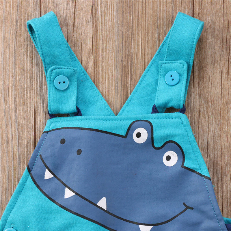 Pudcoco Mode Pasgeboren Baby Jongen Meisje Kleding Katoen Dinosaurus Band Romper Jumpsuit Outfit Sunsuit