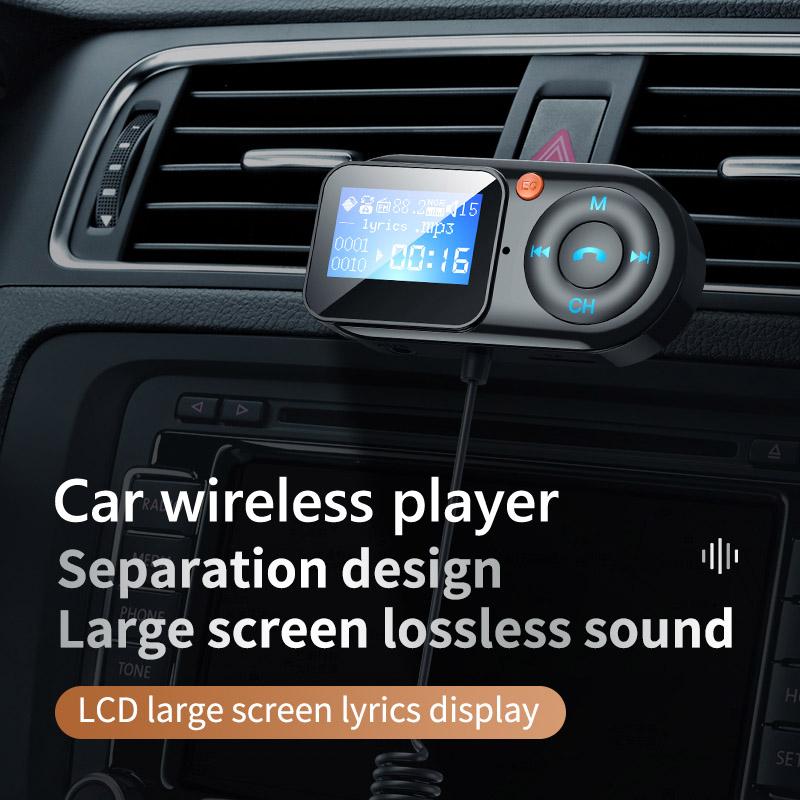 Lecteur MP3 pour voiture, modulateur Audio Aux, USB type-c, mains libres, Bluetooth, câble Flexible, transmetteur MP3 FM, accessoires de voiture