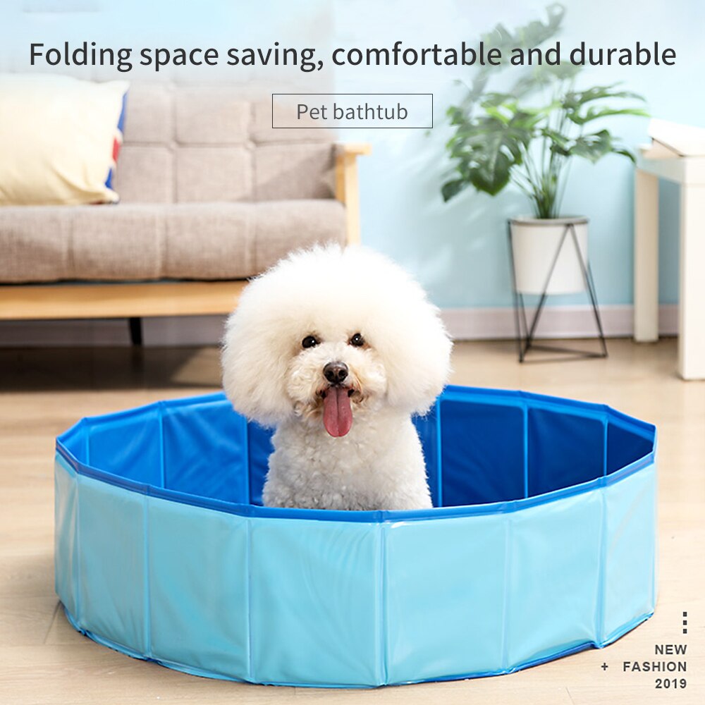 Dog Pool Foldable Dog Swimming Pool Pet Bath Swimming Tub Bathtub Pet Swimming Pool Collapsible Bathing Pool For Dogs Cats Kids