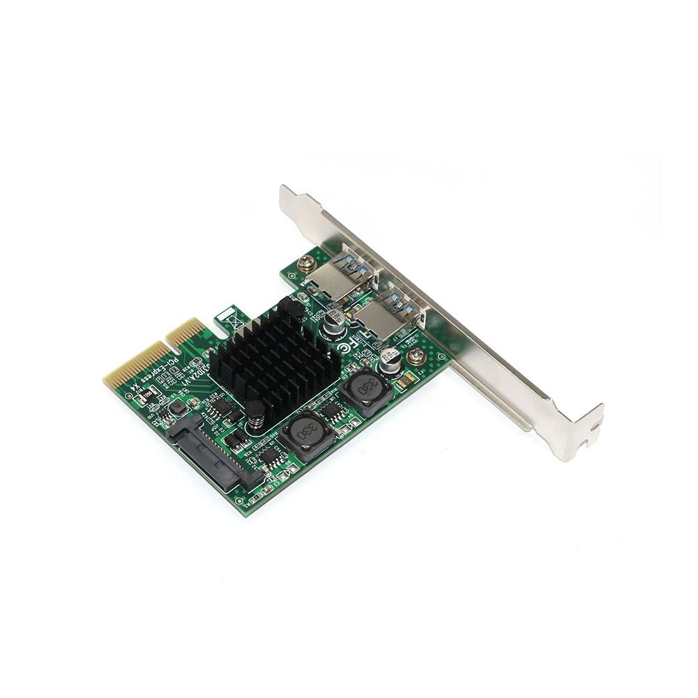 U3102A PCI-EX2 Om USB3.1 Uitbreiding Adapter Card High Speed ASM3142 Chip Voor Pc Desktop Computer