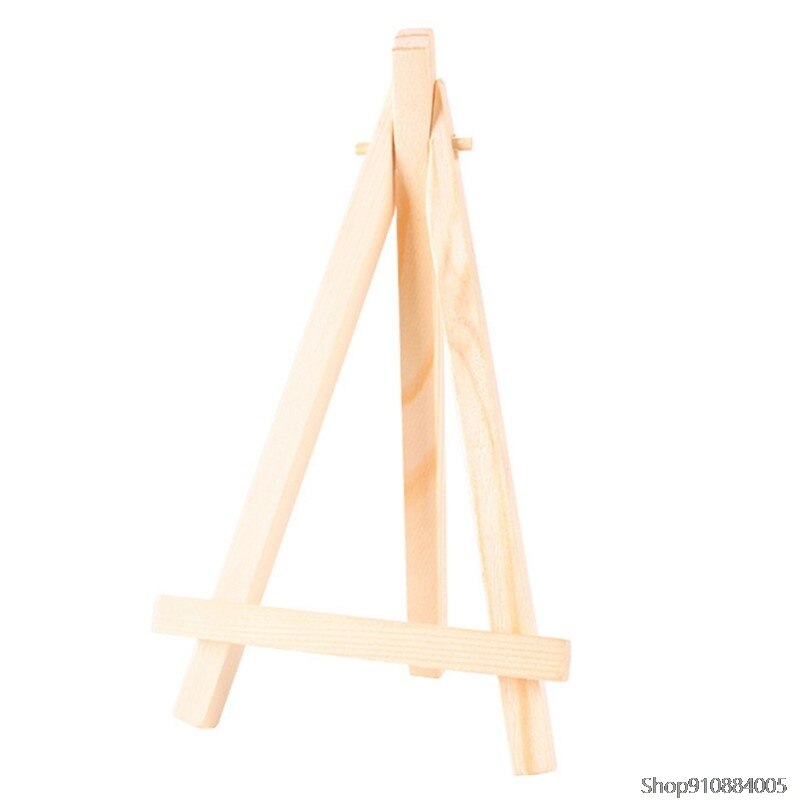 1Pc Mini Wooden Easel Tablet Stand Phone Holder Wedding Table Card Stand Display Holder Party Desktop Decor Mini Desktop Easel: H03-9x16cm