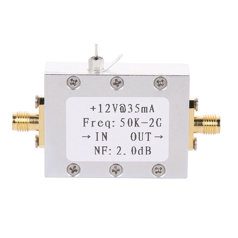 RF Amplifier Signal Receiver 50K-2GHZ Low Noise Amplifier RF Amplifier Broadband Low Noise Amplifier LNA Gain 31DB Gain