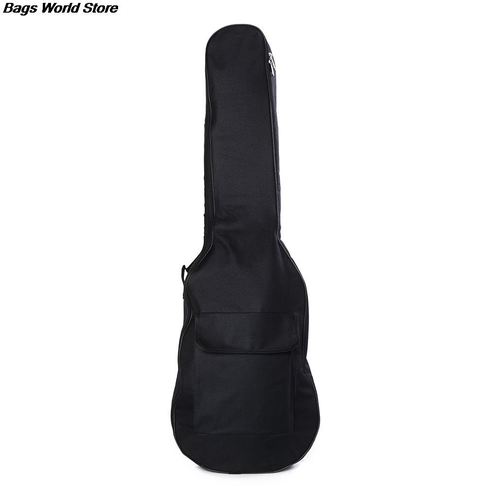 1Pcs Dubbele Bandjes Elektrische Gitaar Tas Soft Case Gig Gevoerde Tas Rugzak Gitaar Enkele Vermelding Rugzak Instrument Tassen &amp; gevallen: Default Title