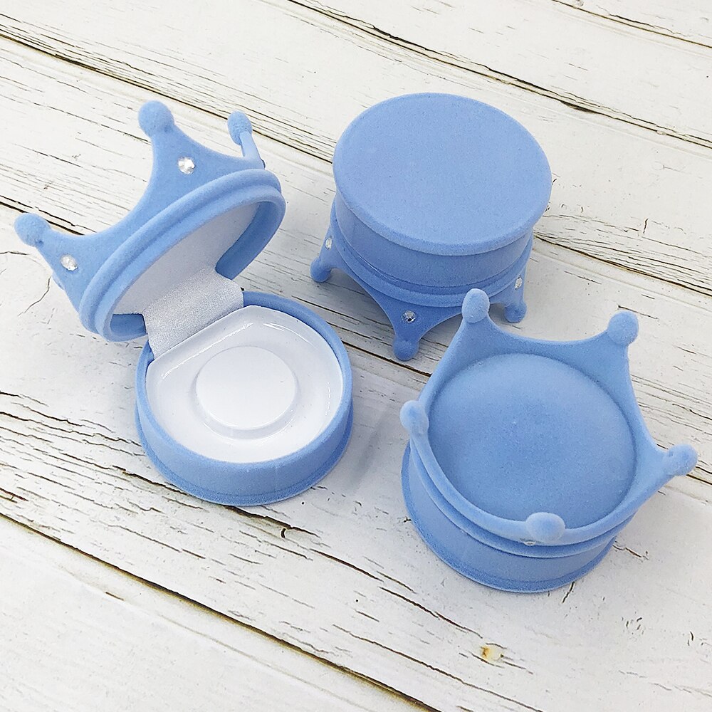 Mink Eyelashes Packaging Boxes Luxury 5D Mink Lashes Crown Case Beauty 3D False Eyelash Extension Box Vendors Makeup: 1pcs Blue Box