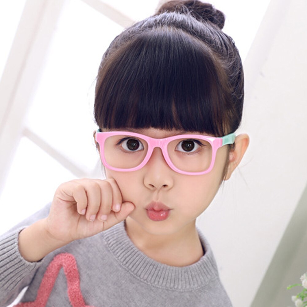 Anti blue Light Kids Glasses Children Square Optical Frame Eyeware Boy Girls Square Computer Transparent Eyeglasses UV400
