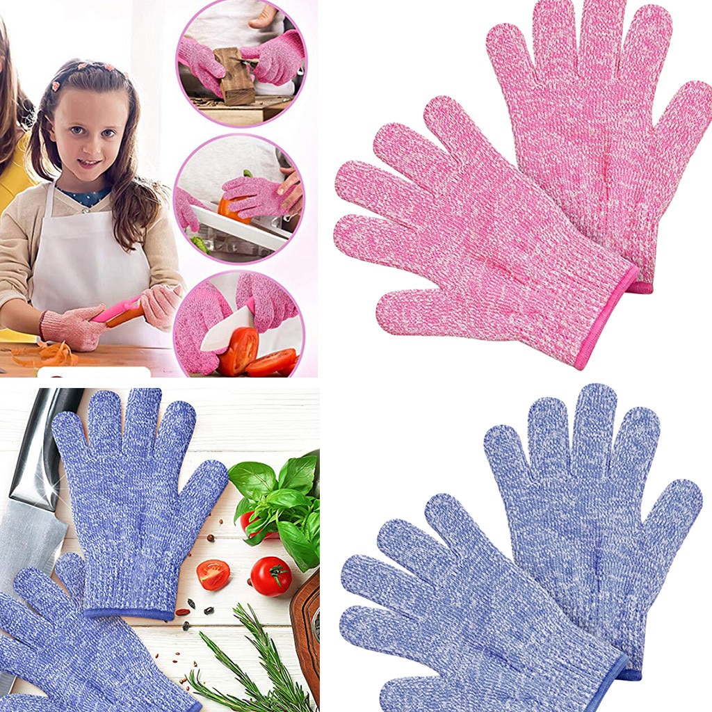 Kitchen Cut-resistant Glove For kids 1Pair Small Adult Anti Cut Gloves Maximum Kids Cooking Protection safety