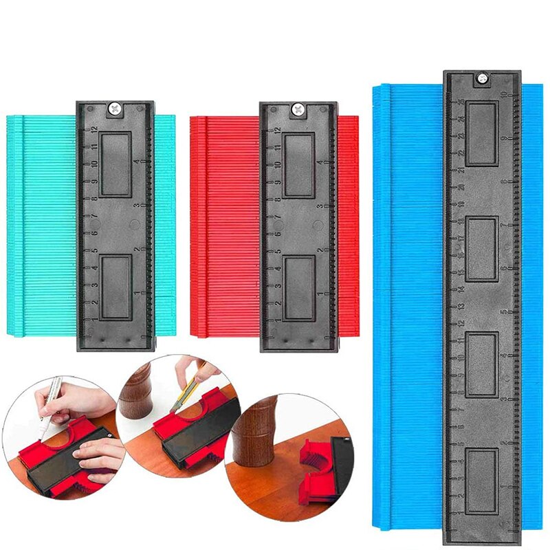 5/10/20 inchContour gauge Irregular contour of arc ruler Measuring tool ABS Gauge Duplicator Joinery tool