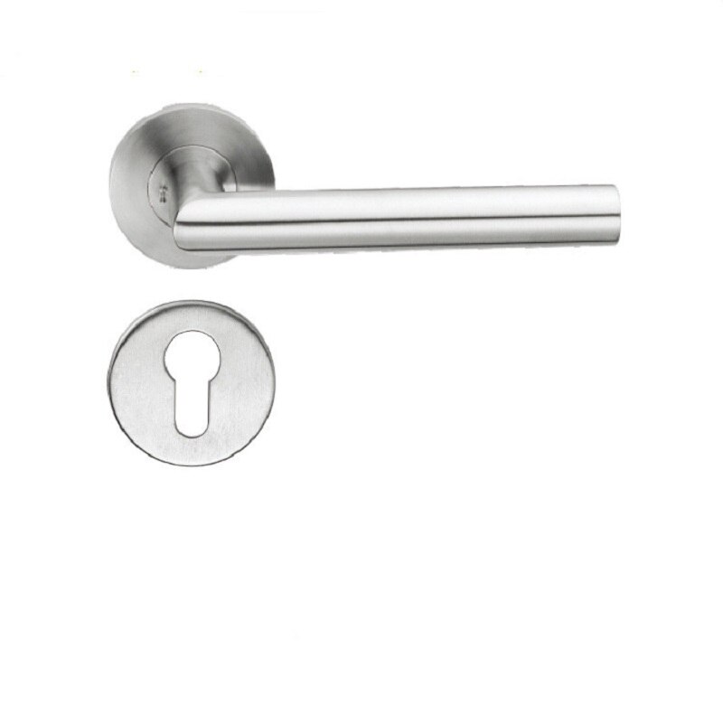 Door Handle Set Stainless Steel Lock Interior Home Door Handle Lock Durable Adjustable Latch Security WC/PZ/BB