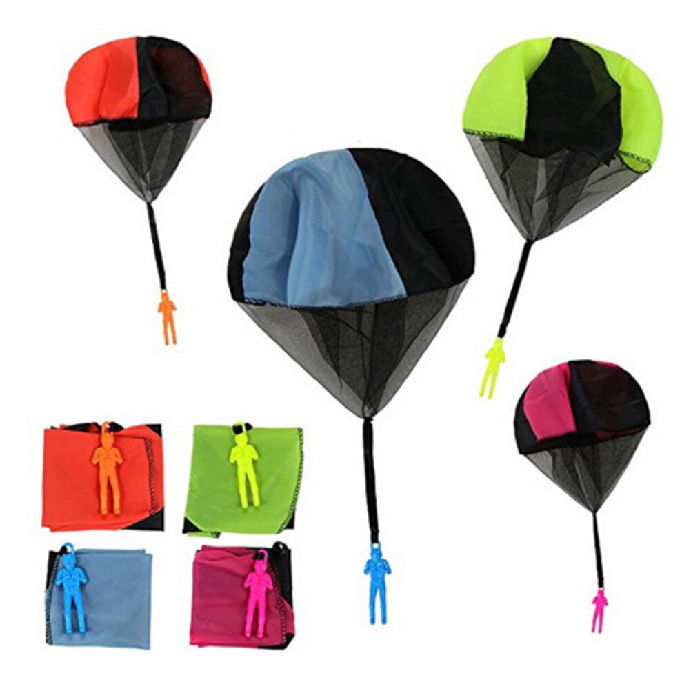4 Kleuren Parachute Soldaat Speelgoed Buitensporten Fun Kinderen Intelligentie Ontwikkeling Educatief Speelgoed Mini Parachuter Speelgoed