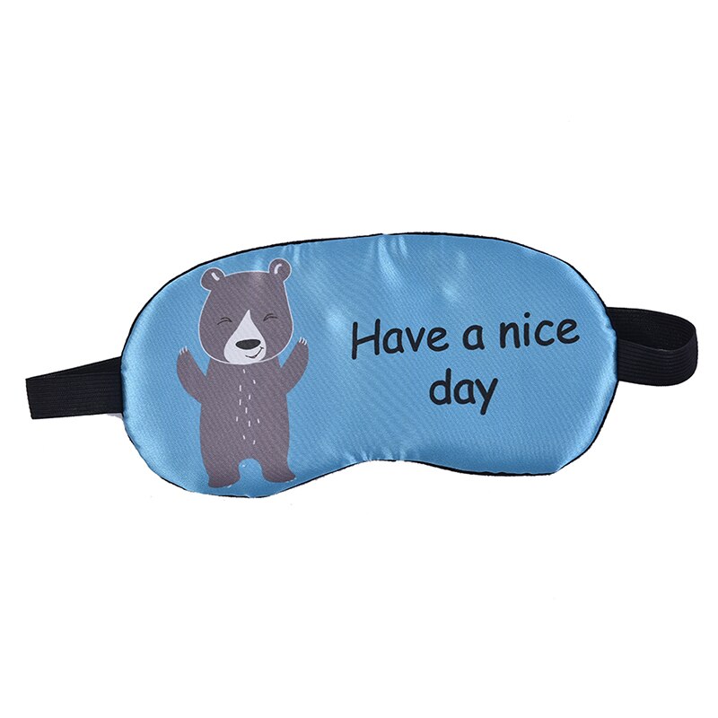 Slaapmasker Blinddoek Shading Oogmasker Katoen Creatieve Mooie Eyepatch Eye Cover Travel Relax Sleep Aid Slaapmasker 1Pcs: D