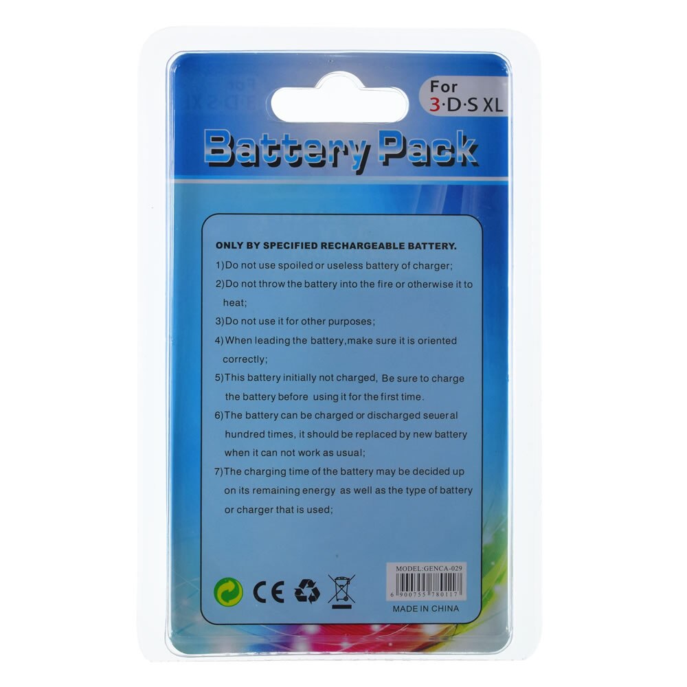 Batterie de remplacement pour Nintendo 3DS XL, 2500mAh, Rechargeable