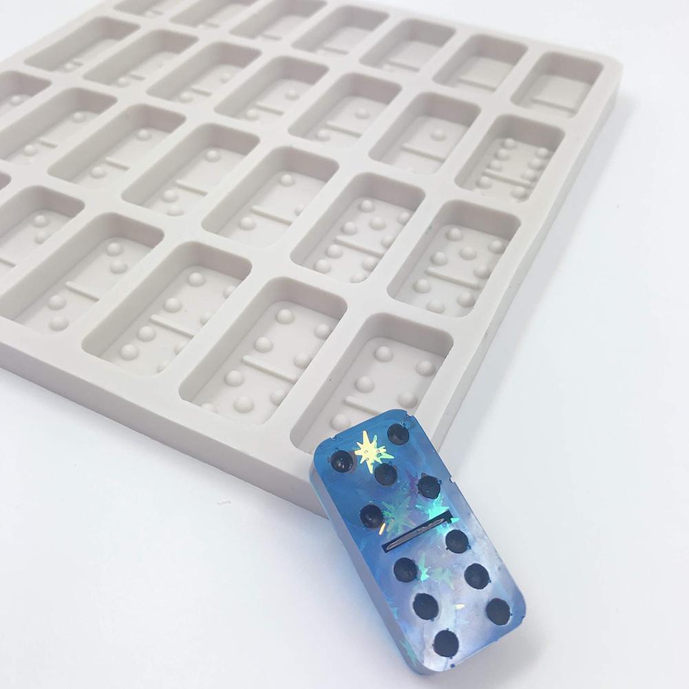 Handmade Silicone Dominoes Resin Casting Mold Dominoes Game Play Epoxy Resin Mold Dominoes Game Casino Fun Art Crafts
