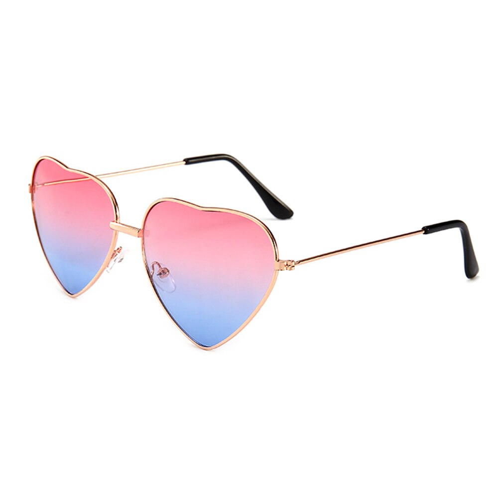 YAMEIZE Love Heart Sunglasses Women Vintage Retro Heart Shaped