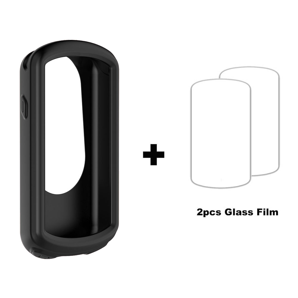 Para Garmin Edge 1030 / Edge1030 Plus silicona Gps bicicleta protección de pantalla de ordenador Cyclocomputer funda protectora película de vidrio