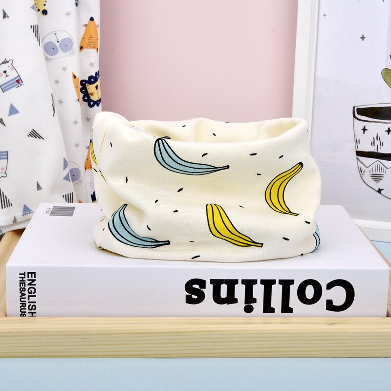 Foulard en coton pour enfants, nouveauté, collection printemps automne hiver: banana