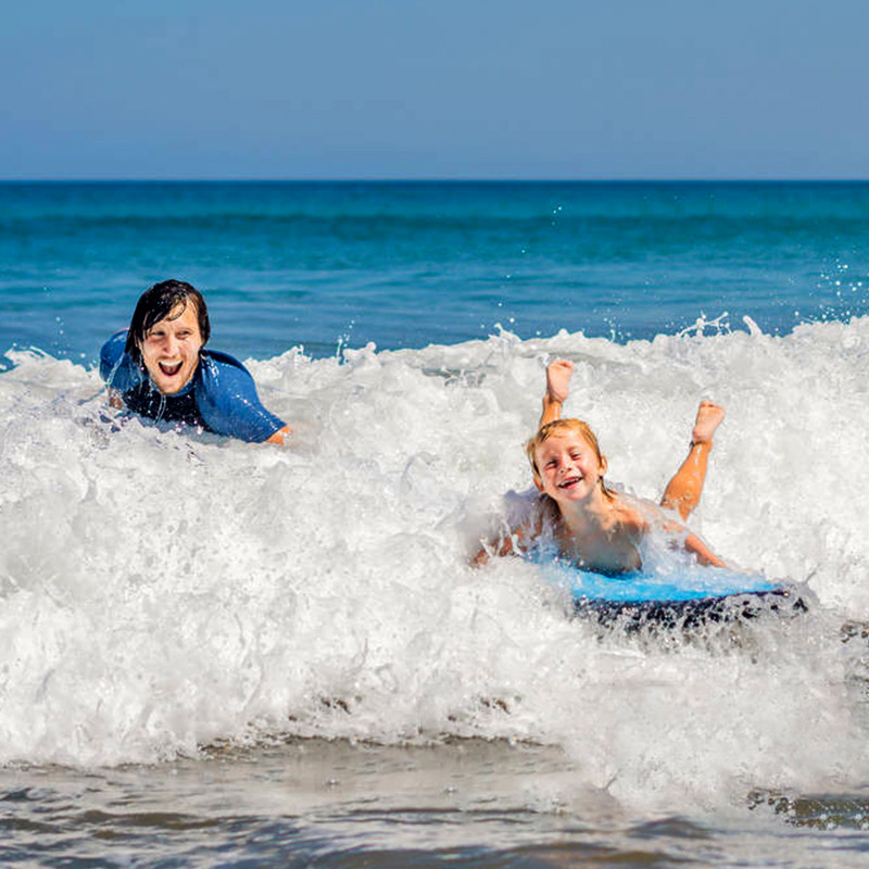 Utendørs oppblåsbart surfebrett ensfarget bøye kickboard barn trygt hav surfebrett