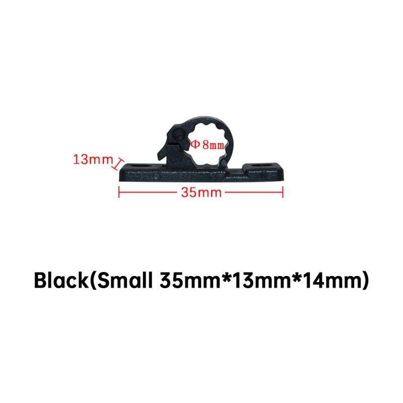 5PCS Sticky Wiring Fixing S Base Hook Wire Cable Gadget Clip Adhesive Wall Snap Type Fixed Cable Line Clip Clamp TXTB1: black S