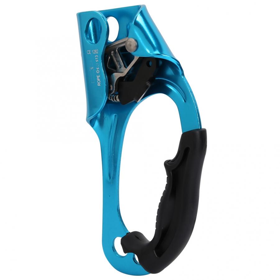 Outdoor Bergsteigen Klettern Rechts Hand Ascender Abseilgerät Erfassen Clamp für 8-13mm Seil Outdoor klettern
