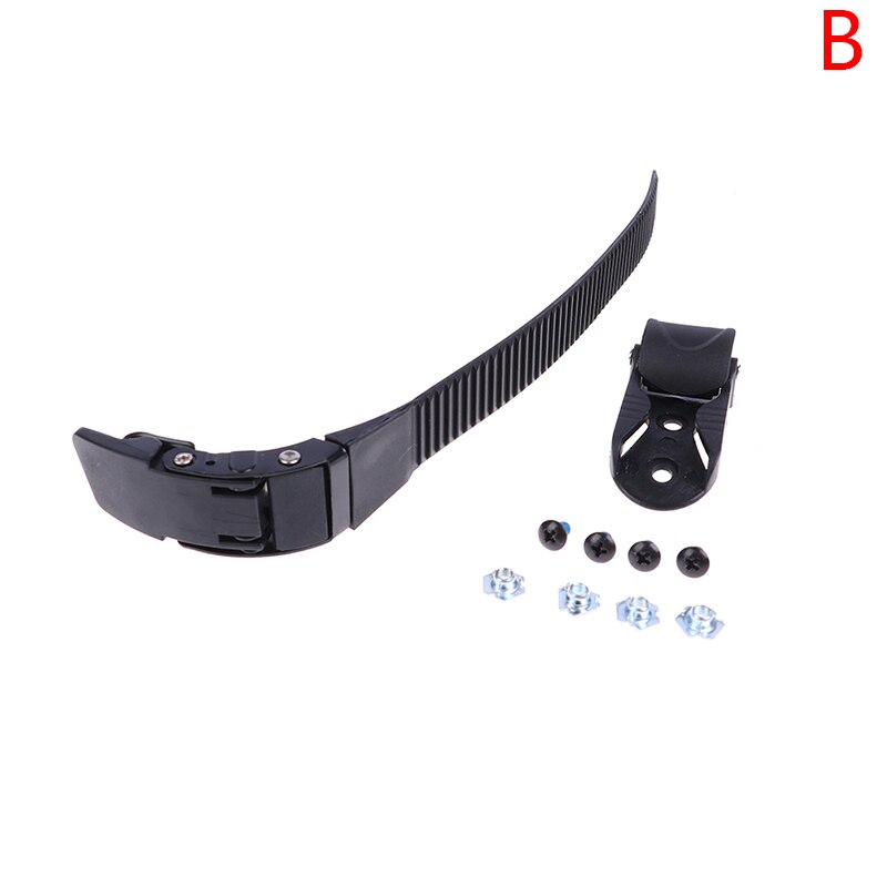 1 Set Replacement Sturdy Inline Roller Skating Skate Shoes Energy Strap With Screws nuts + Buckle Black Scooter Parts Accessory: B