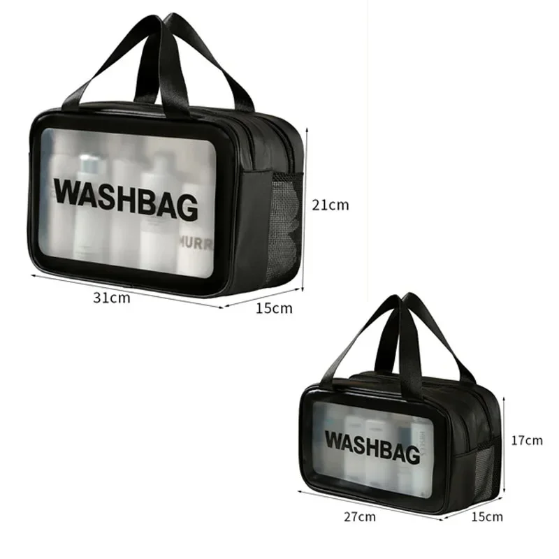 Thick Dry-Wet Separation Partition Toiletry Bag Portable Double-Layer Cosmetic Storage Bag for Travel, Beach, Pool Bathing: Coffee