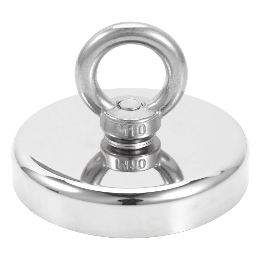 198/330/441lbs Strong Salvage Magnet Pot Fishing Magnet Deep Sea Salvage Fishing Neodymium NdFeB Magnet Treasure Hunter Holder
