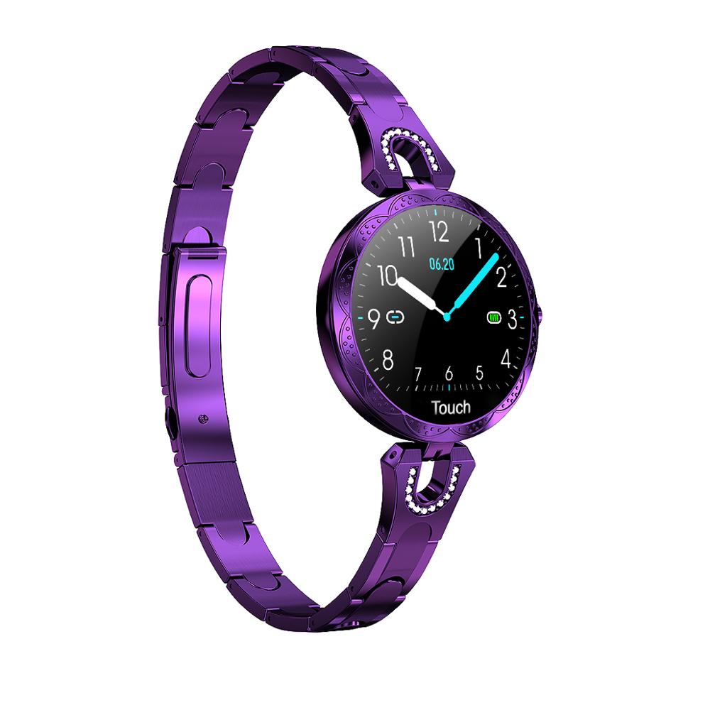 Smart Watch AK15 Classic Women Smart Watch with Blood Pressure Heart Rate Monitor Sport IP67 Connect iOS Android Smart Phone