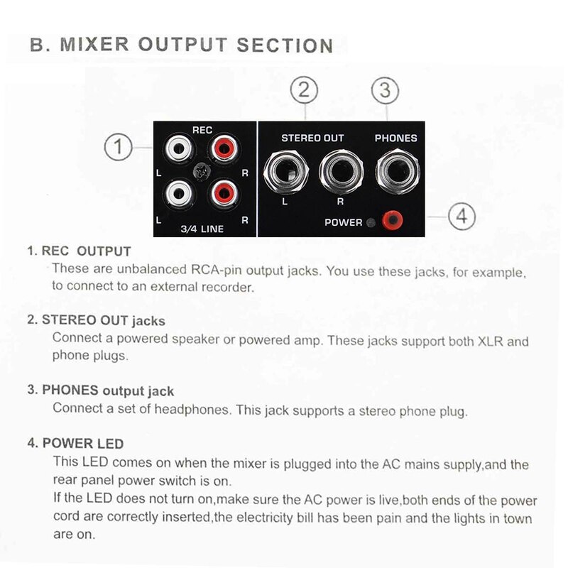 Portable 4 canaux Usb Mini Console de mixage sonore o mélangeur amplificateur Bluetooth 48V alimentation fantôme pour karaoké Ktv Match Party