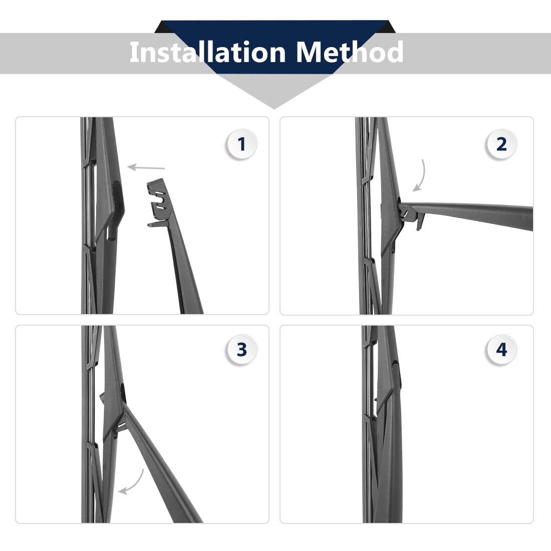 X Autohaux Rear Windshield Wiper Blade Arm Set for Ford S-Max - 330mm 13inch