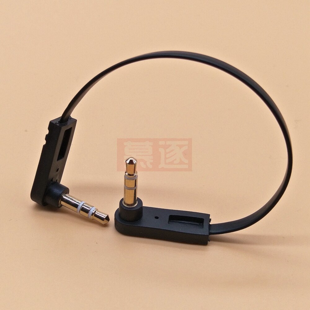 13Cm 1/8 &quot;3.5Mm 90 Graden Haaks Mini Plug Stereo Audio Hoofdtelefoon Verlengkabel