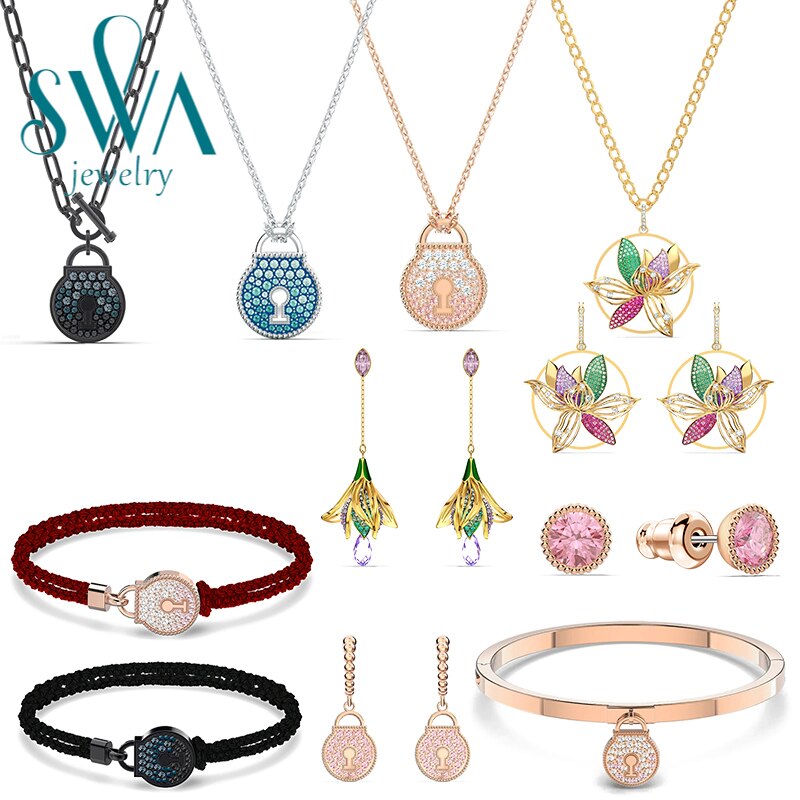 Swa 2022 Year's Woman Trend Jewelry Set Austrian Crystal Jewelry Woman Jewelry Set