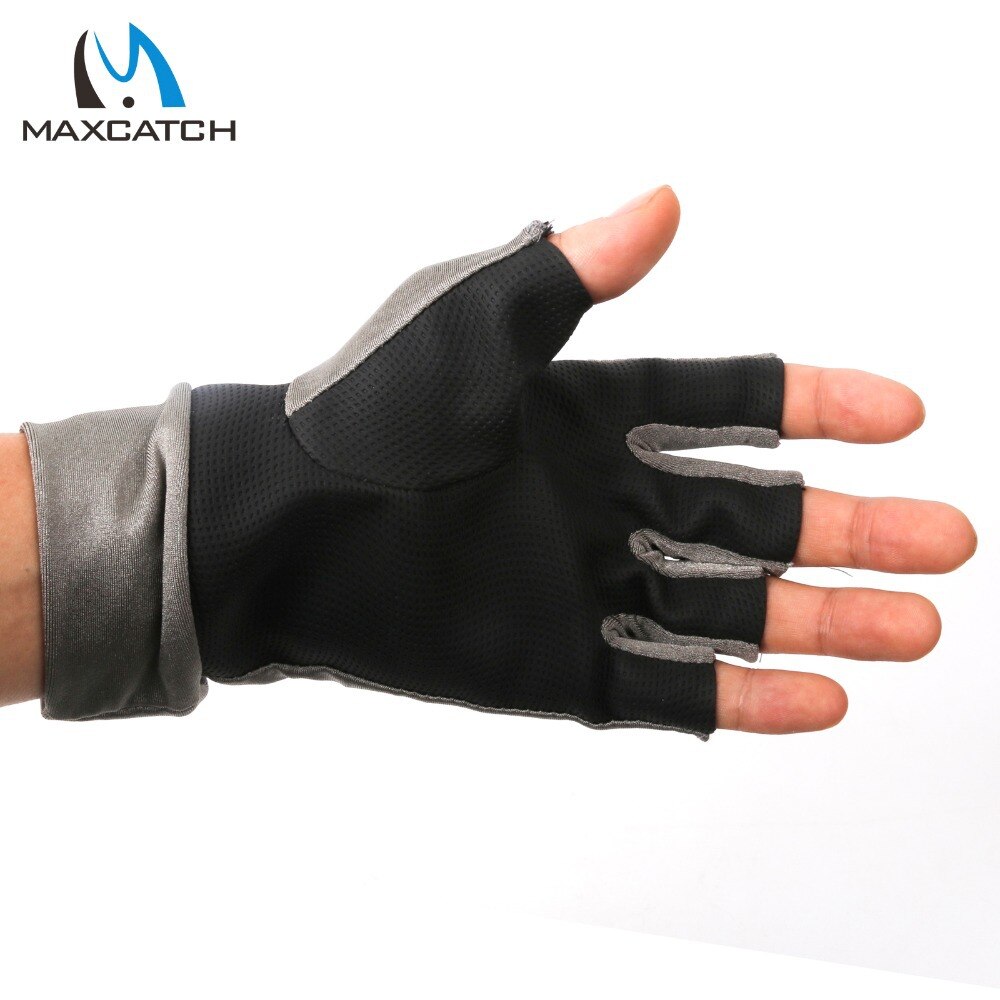 Maximumcatch One Pair Anti-UV Fingerless Fly Fishing Gloves Outdoor Fishing Gloves