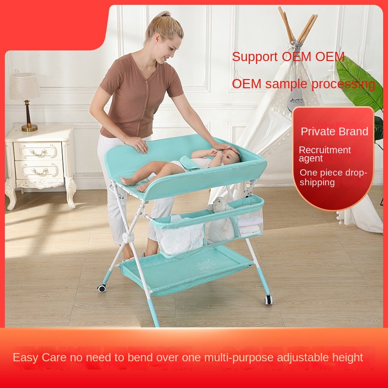 Lazychild multifuncional confortável bebê mudando mesa de massagem cuidados com o bebê recém-nascido mudando mesa de toque dobrável