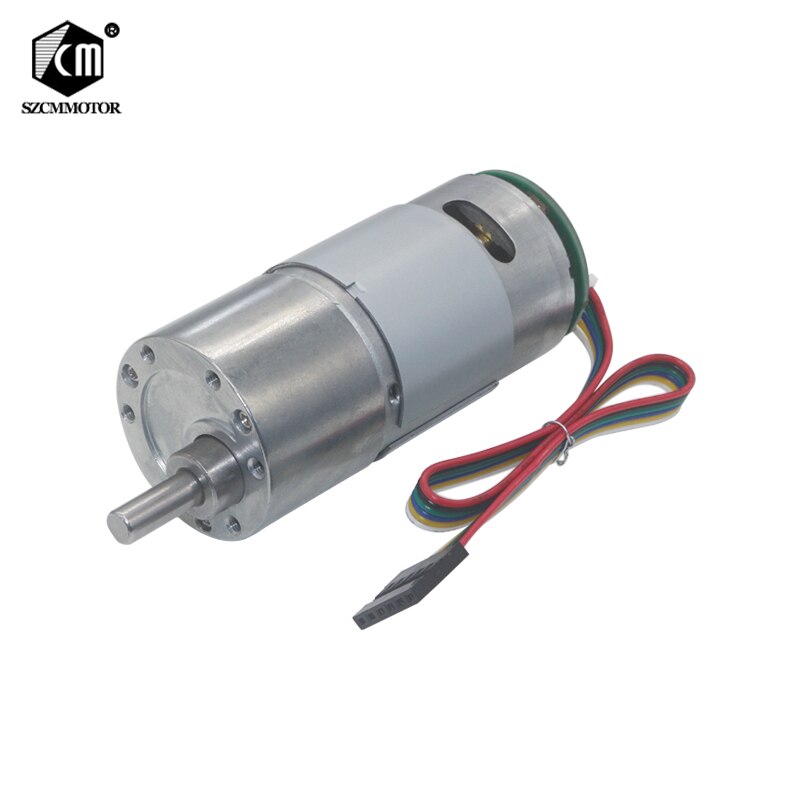 24V DC 15 To 2000 RPM High Torque Speed Reduction Gear Motor with Holzer Encoder &amp; Metal Gearbox Electric Motor