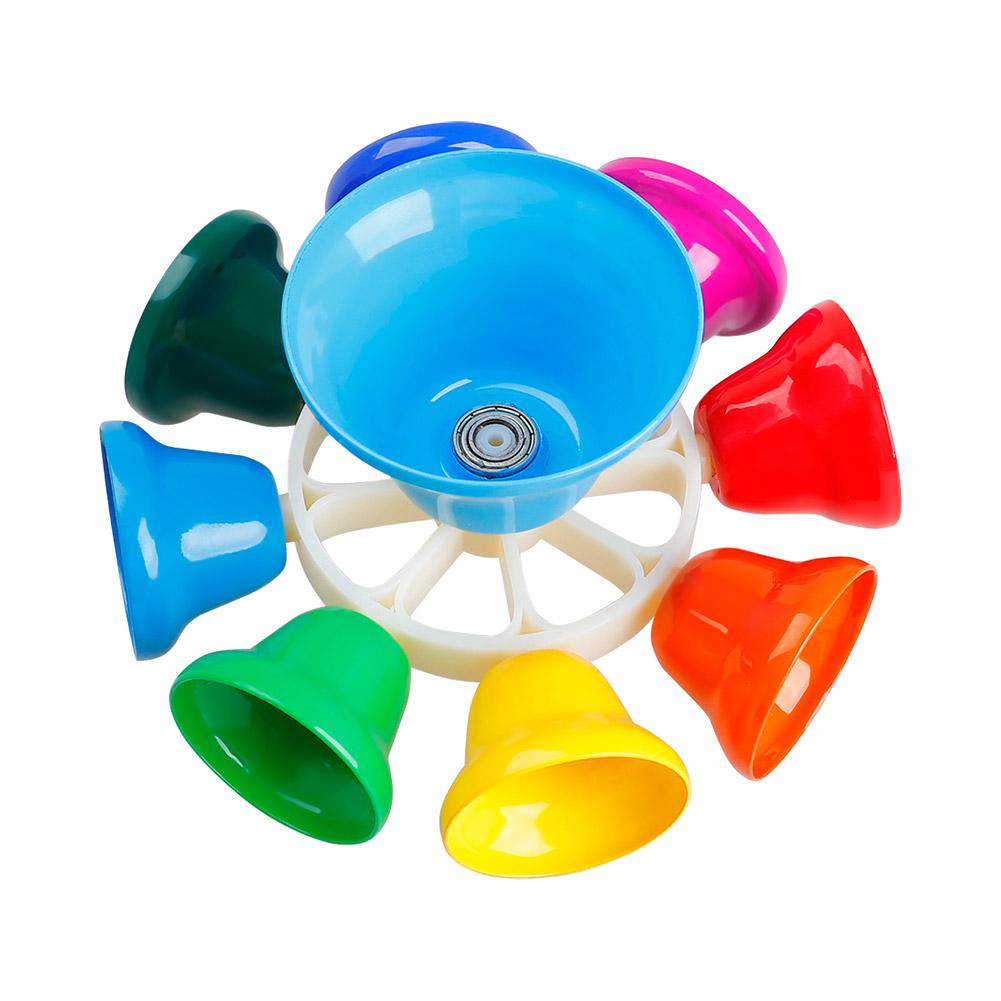 Orff Musical Instrument 8 Tone Rotating Clock Class Bell Rotating Class Bell Kids Percussion Musical Instruments Play Toys: Default Title