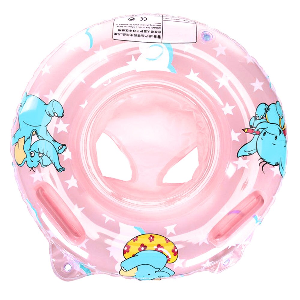 50*50cm 1 Pieces Baby swimming seat Swimming Pool Rings Water Toys Swim Circle Double Handle Safety: Pink