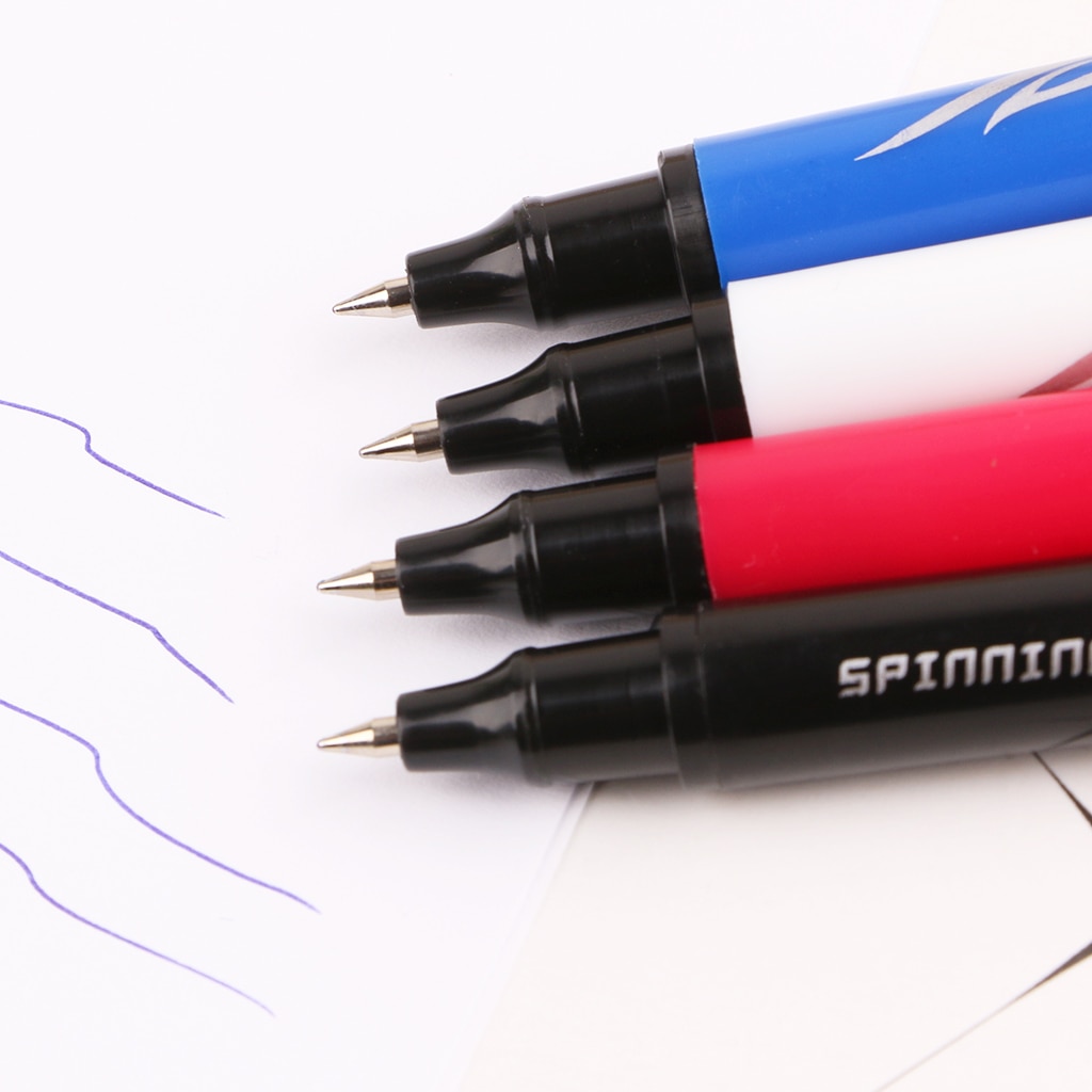 Spinning Pen Ballpoint Rolling Finger Rotating Playing Gaming Blue Ink Student School Supplies Stationery