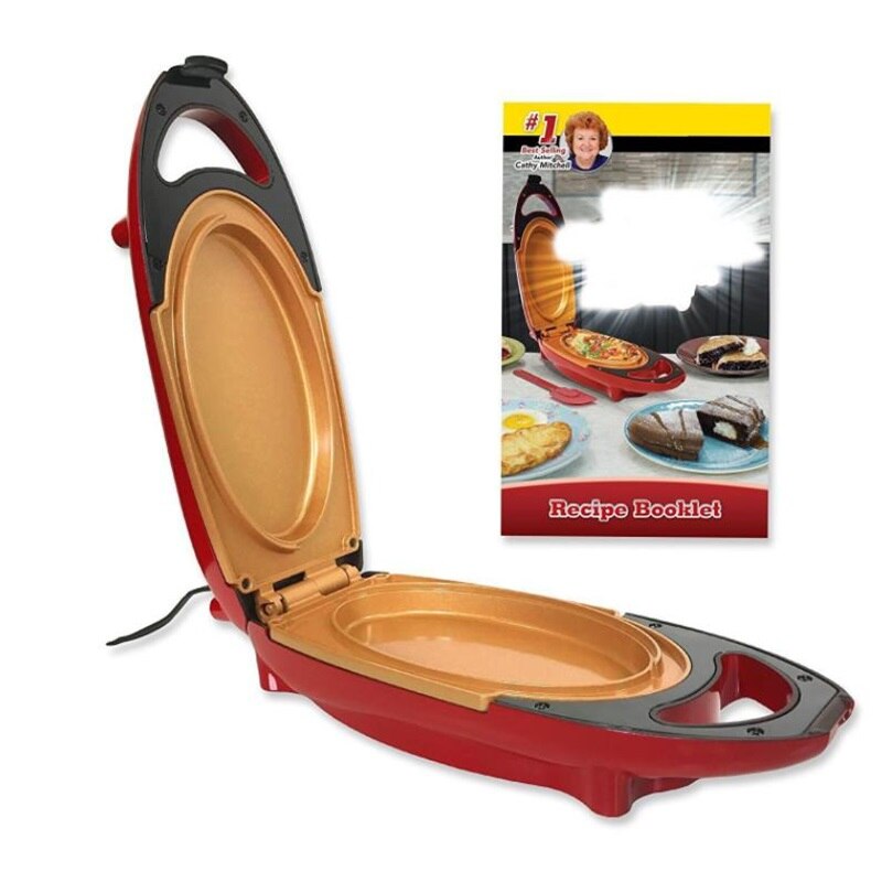 5 minuters värme non-stick stekpanna multifunktionell rökfri panna exklusiv elektrisk grillbiffpanna