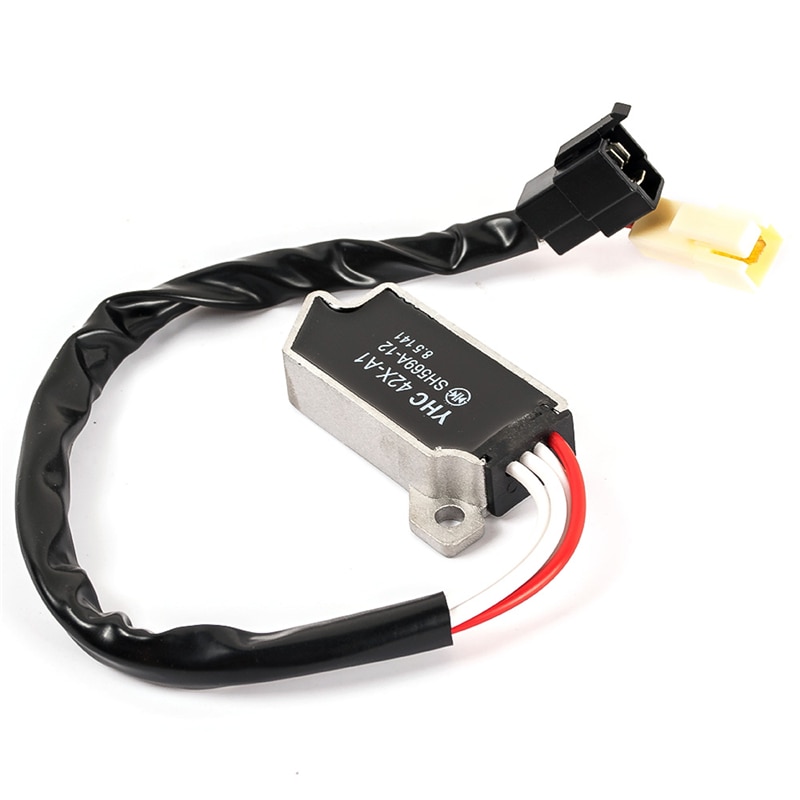 Chargeur de moto noir avec prise régulateur de tension redresseur pour Yamaha XV 535/XV 110 VIRAGO XV 1100 VIRAGO VMX 1200 XV750