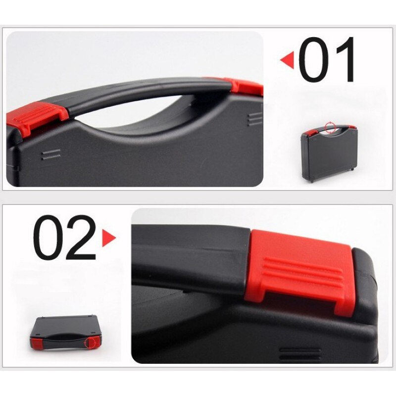 Gereedschapskist Plastic Tool Case Opbergdoos Slagvast Veiligheid Case Apparatuur Instrument Doos Equipme Met Pre-Cut Foam