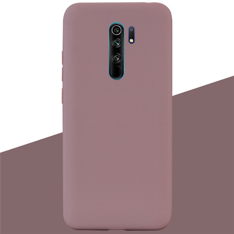 Silicone Case For Redmi 9 Case Soft Silicone Back Cover TPU Case on For Xiaomi Redmi 9 Redmi9 TPU For Xiaomi Redmi 9 Phone Cases: 17 Coffee