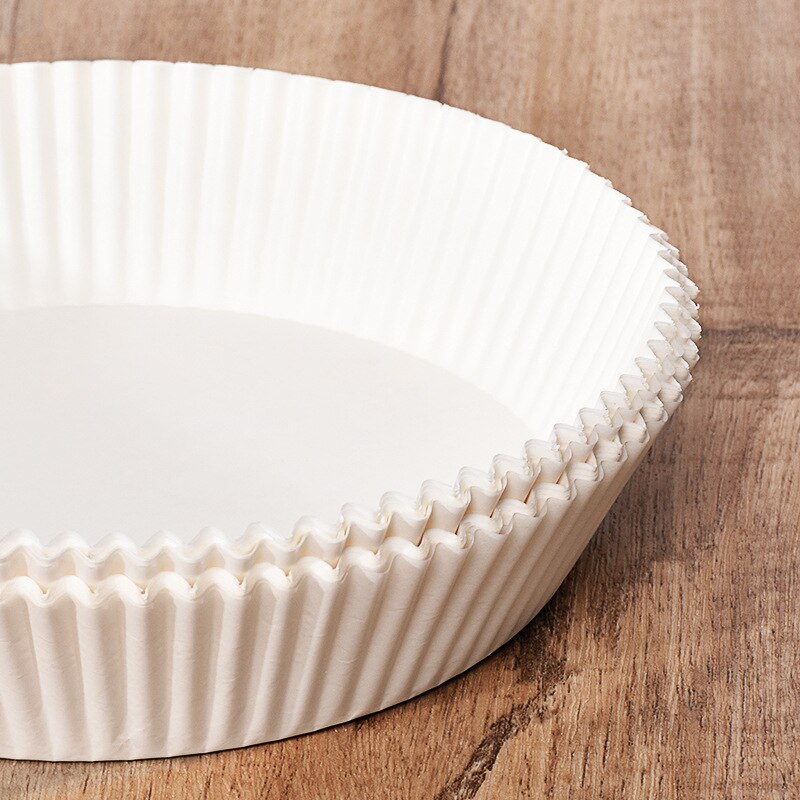 30/ 50 stücke Air Friteuse Einweg Papier Liner Nicht-Stick Matte Dampfer Runde Papier Backen Matten Küche AirFryer backen Zubehör