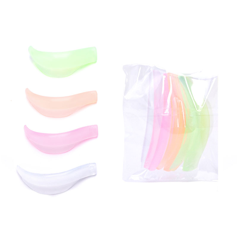 4 pares de almohadillas para permanente de pestañas de silicona, varillas de elevación de pestañas, escudo de reciclaje, rizador de pestañas 3D, accesorios, aplicador, herramientas de maquillaje: Gris