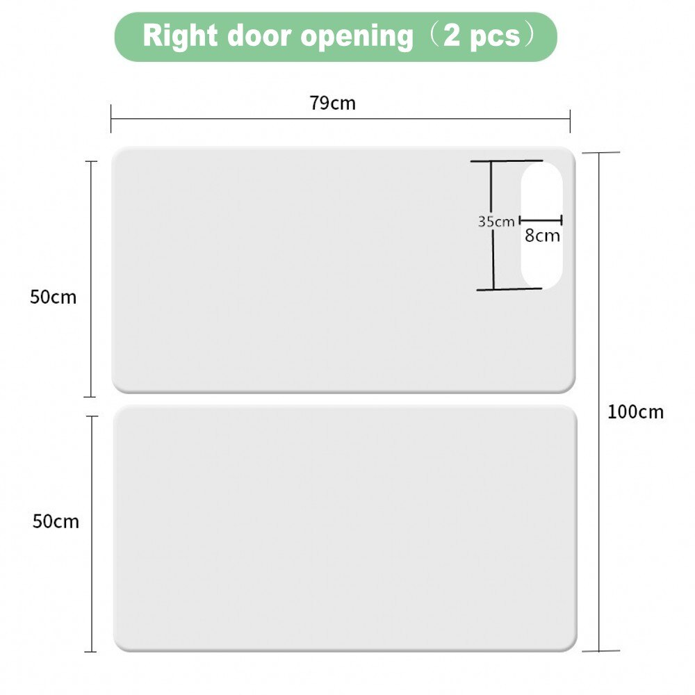 2 stk kæledyr kat hund ridsebeskyttere kat sofabeskytter skærme filmbeskytter til dørmøbler sofa anti-ridsepude kæledyrsartikler: 79 x 50cm højre dør