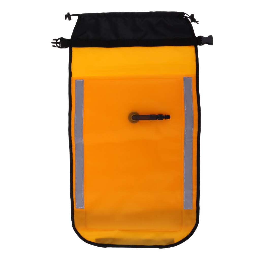 Yellow Reflective Sea Kayak Rescue Paddle Float Kayak Canoe Floating Webbing