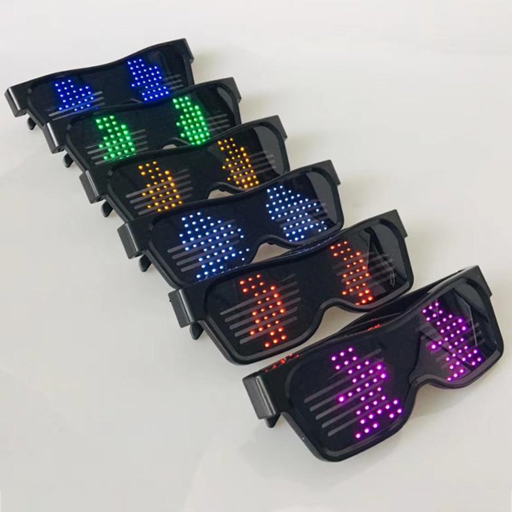 Wireless Connection Illuminating Glasses Led Louver Glasses Party Night Club Bar Special Atmosphere Sunglasses